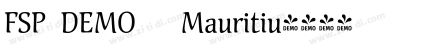 FSP DEMO   Mauritiu字体转换